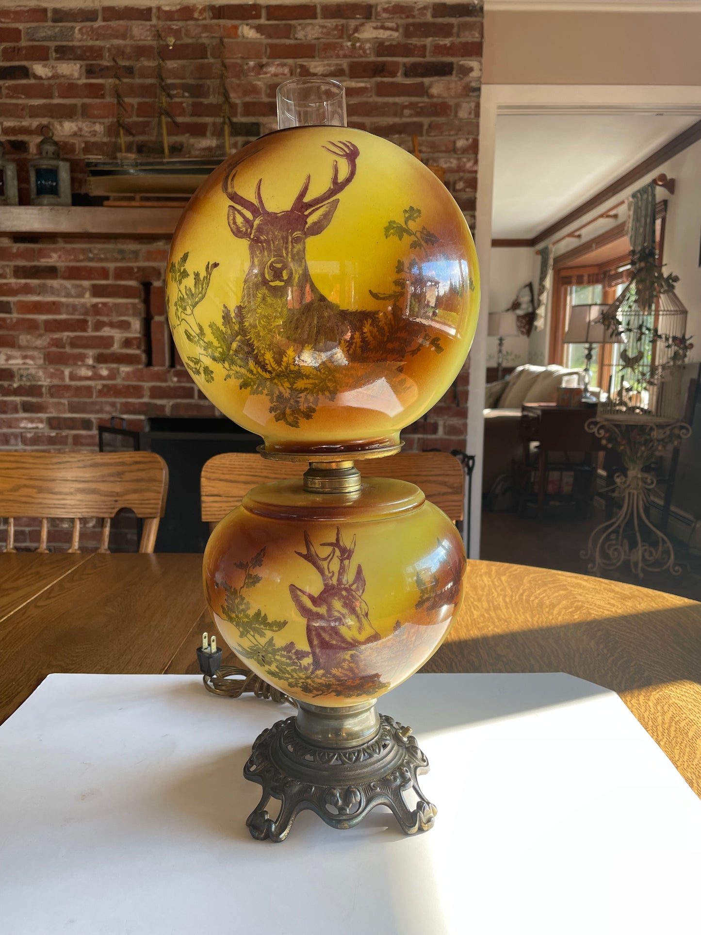 Victorian oil Lamp