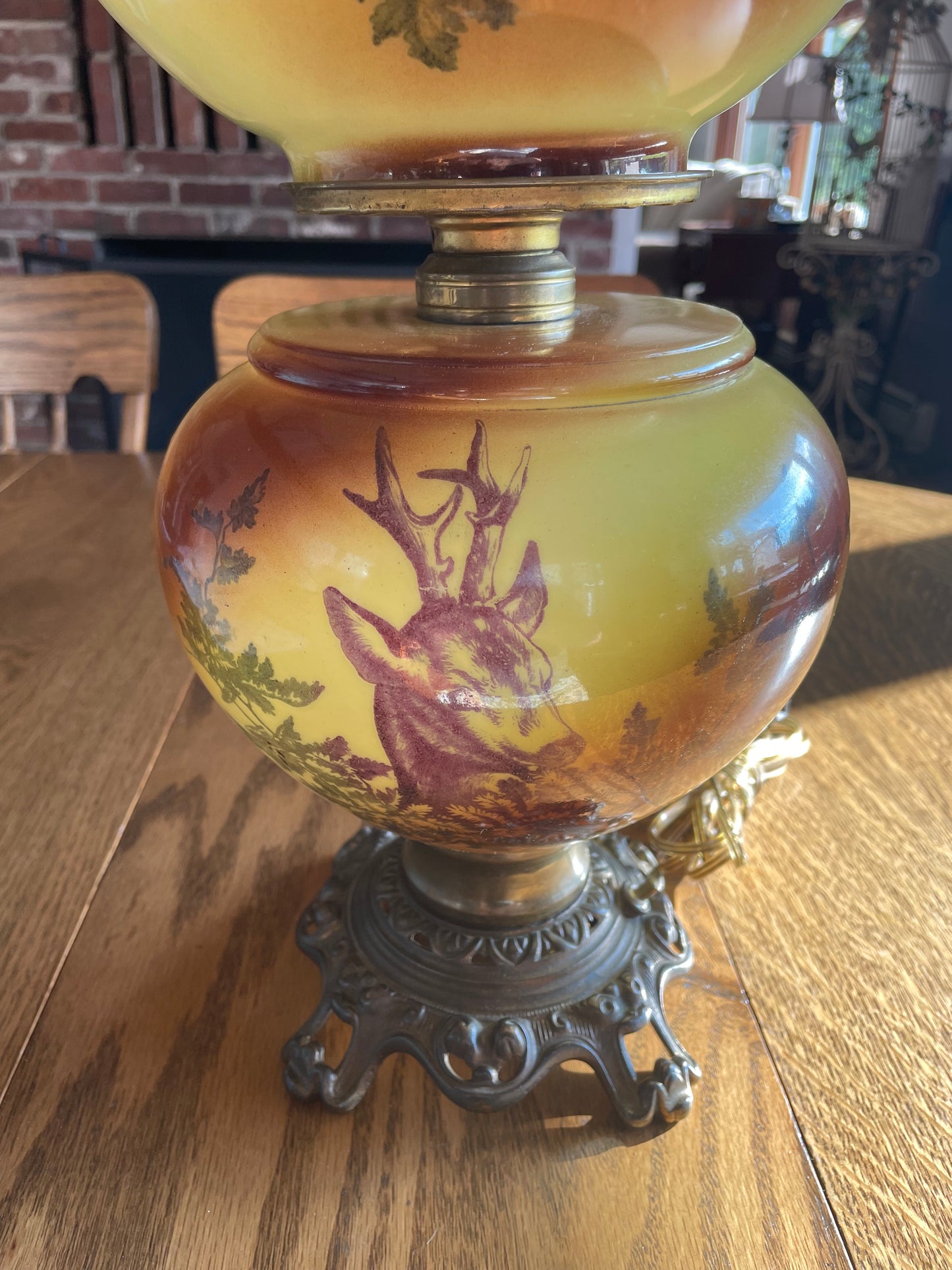 Victorian oil Lamp