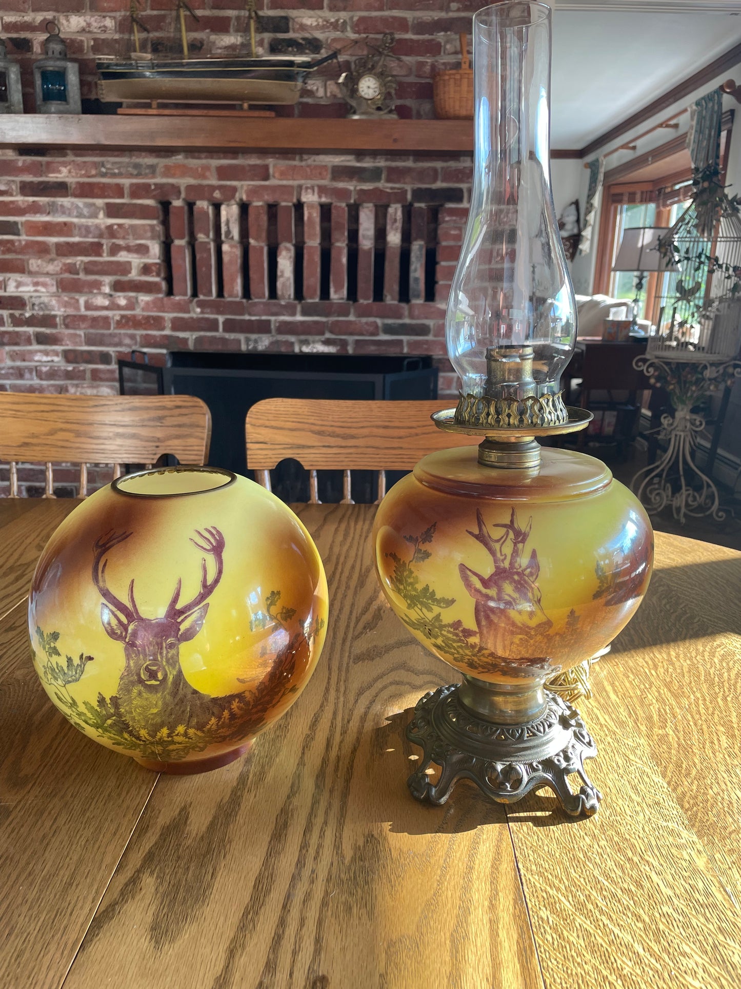 Victorian oil Lamp