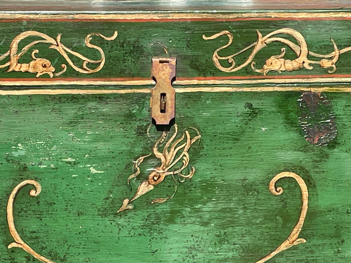 New England Folk Art Sea Chest