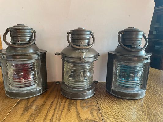 Set Of 3 Ships Lanterns