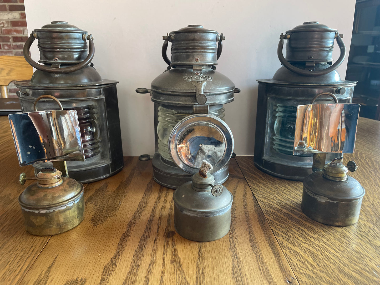 Set Of 3 Ships Lanterns