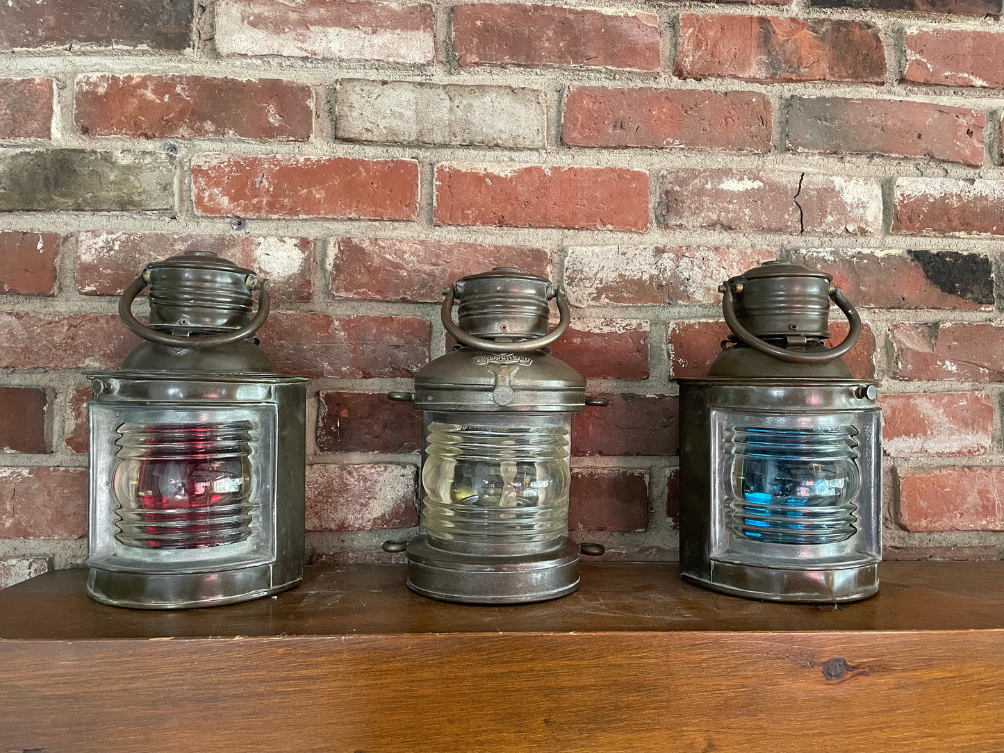 Set Of 3 Ships Lanterns