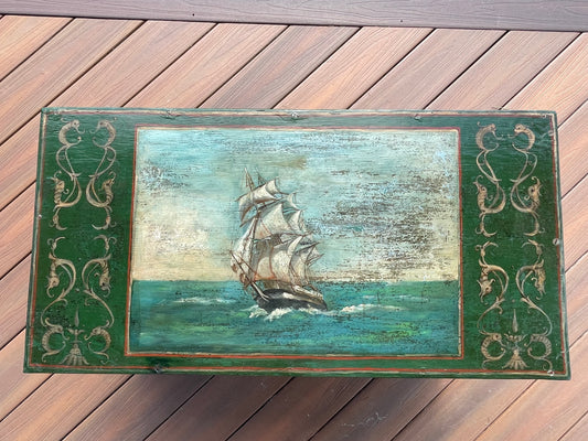 New England Folk Art Sea Chest