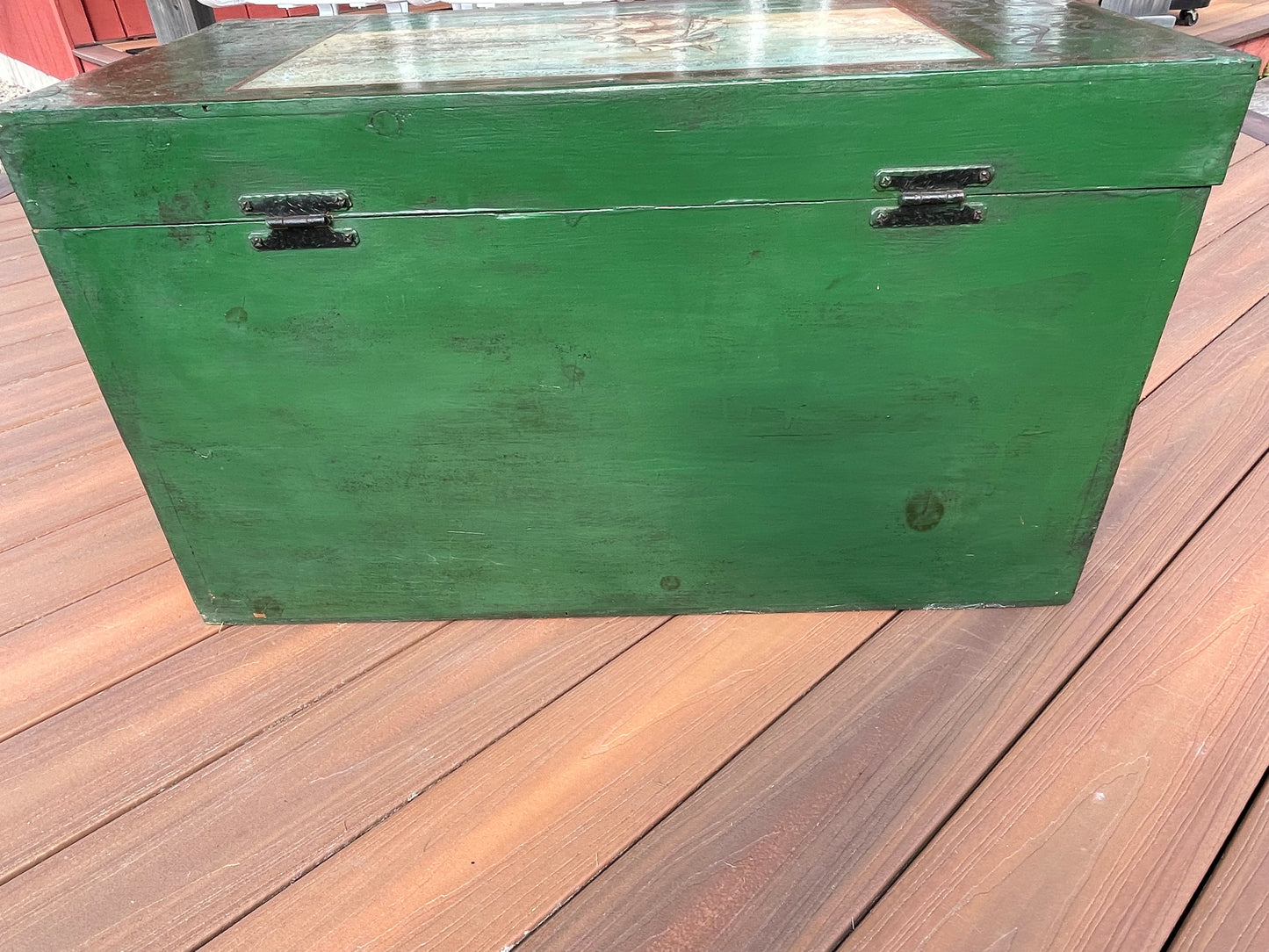 New England Folk Art Sea Chest