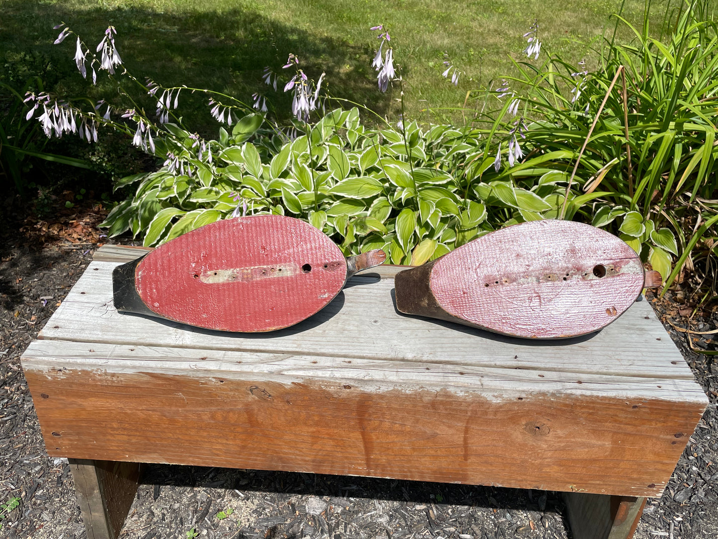 Pair of Wisconsin Blue Bill Duck Decoys