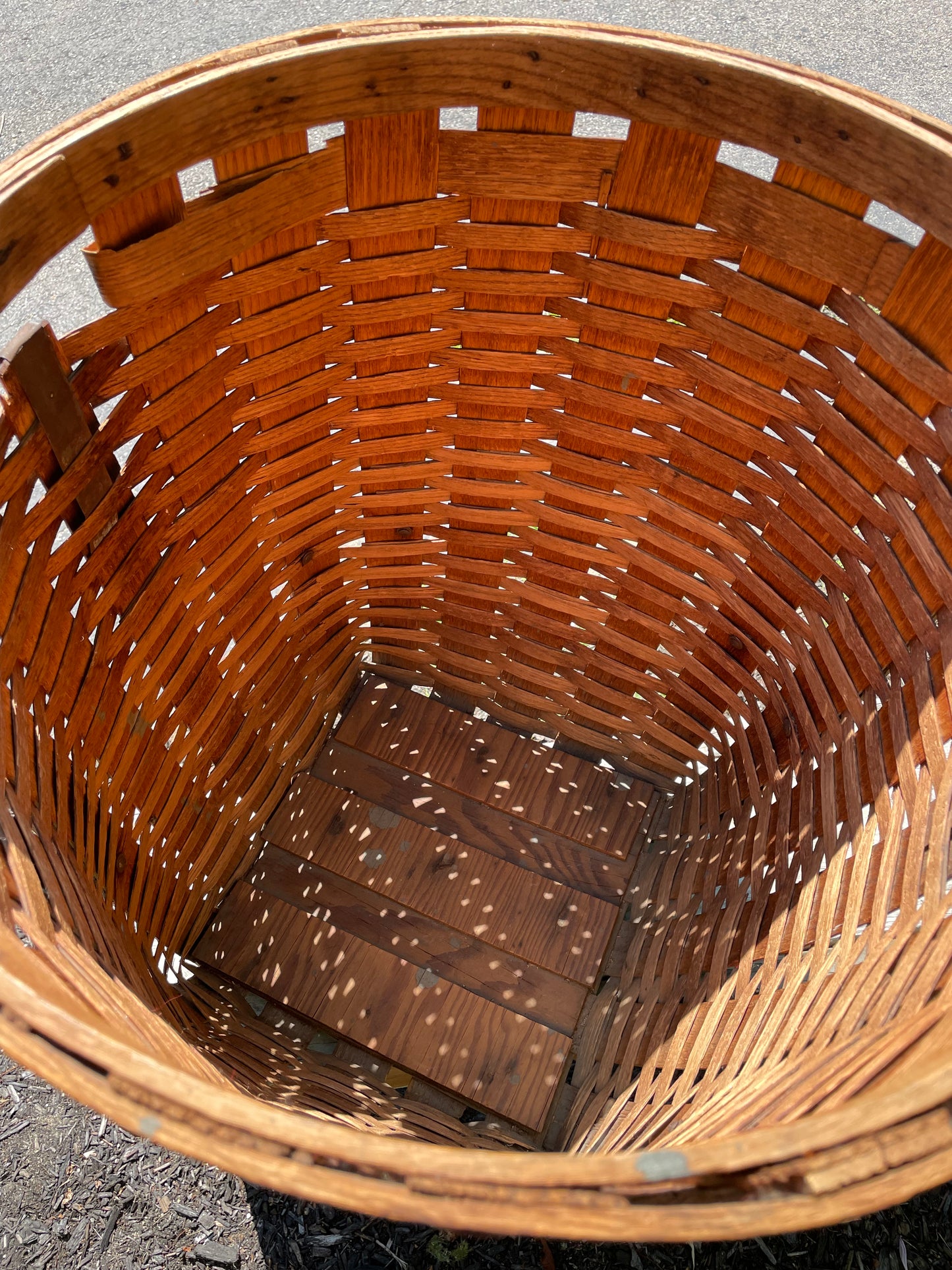 Early 1900s Canoe Ash-splint Storage Basket