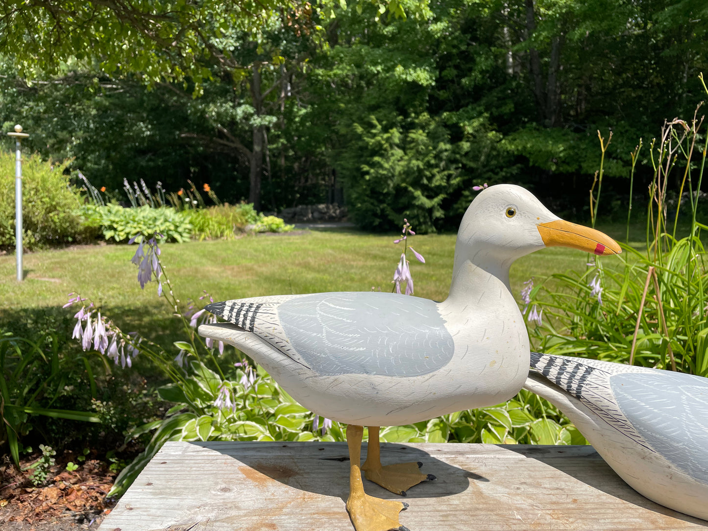 Pair of Wild Fowler Seagull Confidence Decoys 1960s