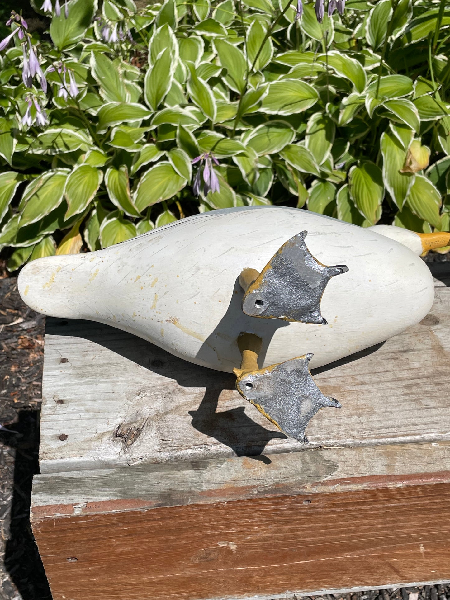 Pair of Wild Fowler Seagull Confidence Decoys 1960s