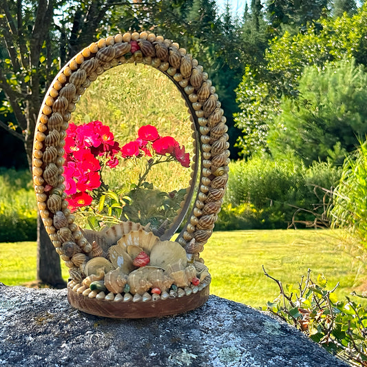 Sailors Valentine Shell Vanity Mirror